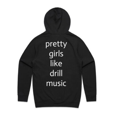 'pretty girls like drill music' hoodie  Thumbnail